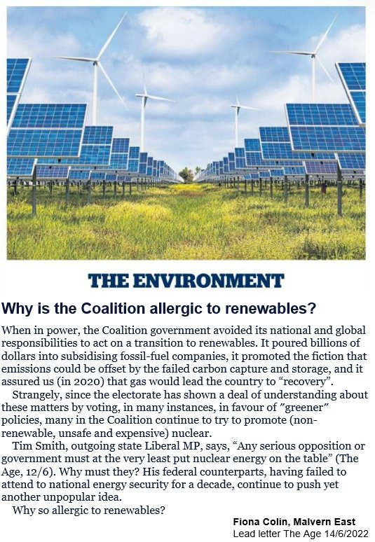 ray_peck's tweet photo. Fiona Colin says it very well in today's Age. #getoffgas #gasfreevic https://t.co/i1nUOgOE4p