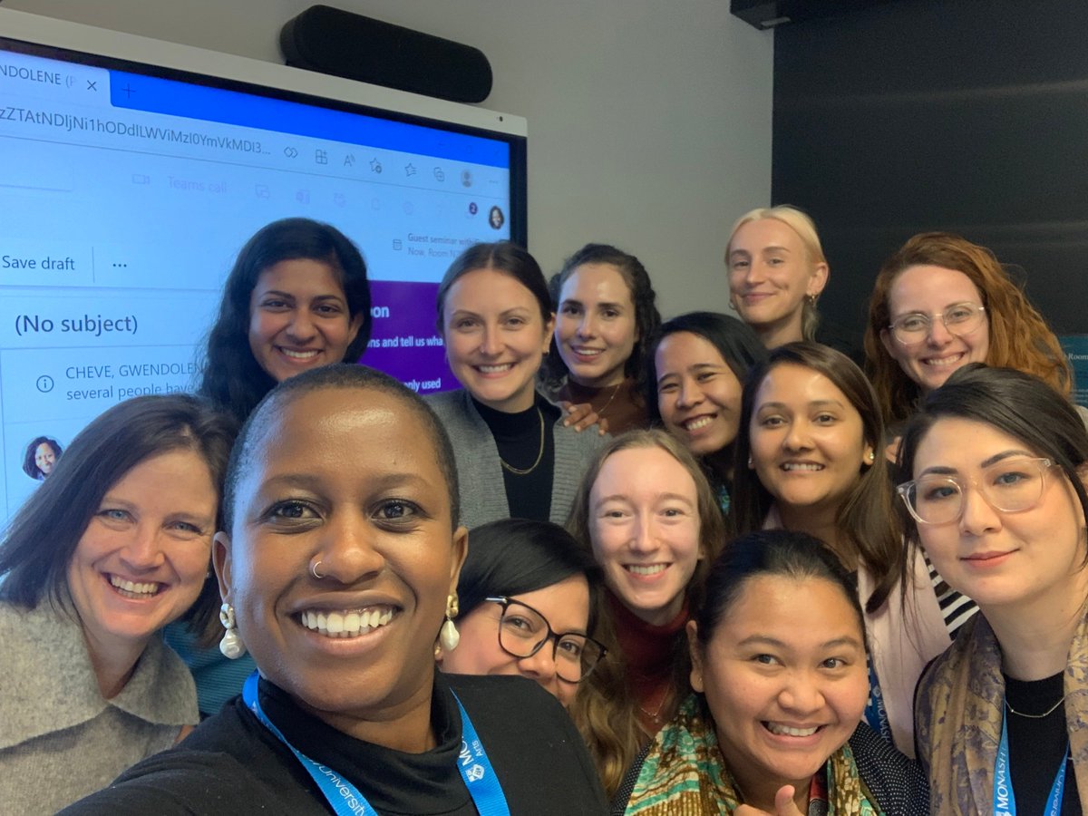 GpsMonash's tweet photo. We were thrilled to welcome Gwendolene Cheve from @warwickuni this afternoon for our first in-person seminar in two years!

Gwendolene presented her PhD findings on reintegration experiences of former female combatants in post-conflict Sierra Leone. https://t.co/UpFBFd1KRY