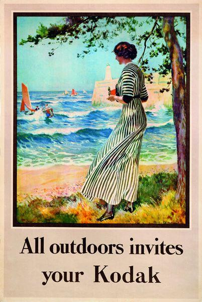 PrincessHamira's tweet photo. Back to summer dresses...I have long admired the chic style of the Kodak girl in her striped frock and white shoes (posted a couple of years ago about her dress). No apologies for sharing her image again this sunny morning. More here: https://t.co/LLex0GJx1C https://t.co/grSbC0x1JP