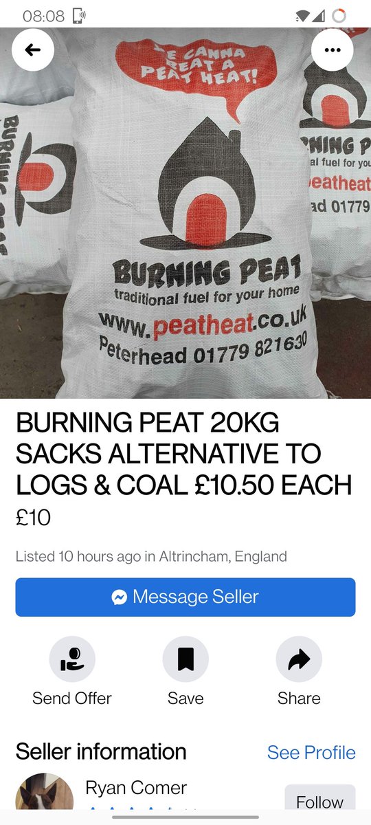 homeraway's tweet photo. It gets worse!! Burning peat? I thought this was banned in the UK a website and on  Facebook marketplace
@ChrisGPackham @domdyer70 @DeborahMeaden @BBCSpringwatch @TheMontyDon https://t.co/VAckv7gK3B