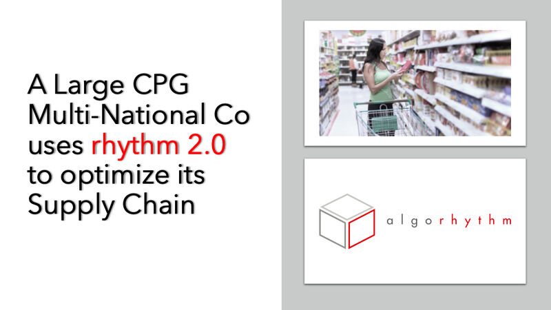 aborwankar's tweet photo. A Large CPG MNC implements rhythm 2.0 to optimise Supply Chain -

o Inventory Levels down by 12%
o Service Levels up by 6%
o Unplanned Inter Depot Transfers down by 30%

Learn More 👉 https://t.co/FGxIGHyGUh

Better algorithms. Better results

#SupplyChain #Logistics #Inventory https://t.co/VG3dII5bV6