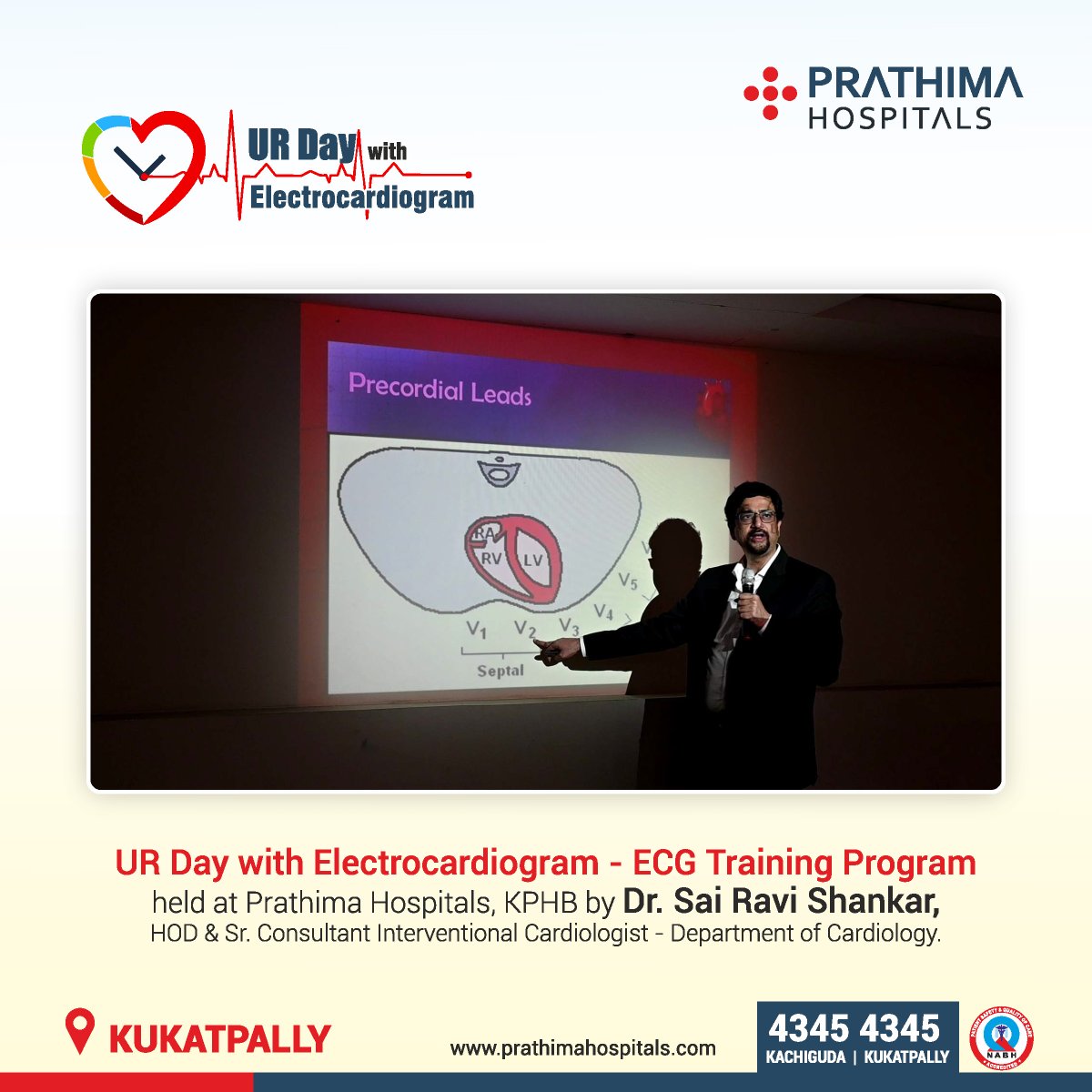 prathimahealth's tweet photo. UR Day with Electrocardiogram - ECG Training Program held at Prathima Hospitals, KPHB by Dr. Sai Ravi Shankar, HOD & Sr. Consultant Interventional Cardiologist - Department of Cardiology.
#cardiology #ecgprogram #ecgsession #drsairavishankar #sairavishankar #doctorsairavishankar https://t.co/dehLnu8UUk