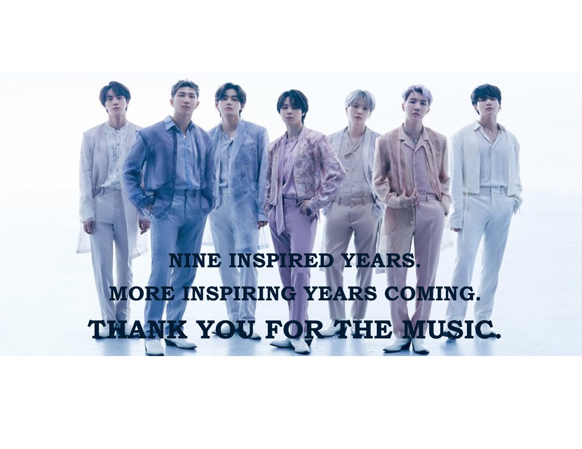 Thank you for the music.
Thank you for your ceaseless messages of hope.
Thank you for being there for millions of us.
Thank you, our Bulletproof Boys.