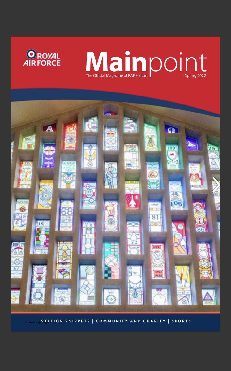 RAFMags's tweet photo. Take a look at all the RAF magazines available to read on our new website https://t.co/kEBZ2ZKC6u 

Mainpoint is The Official Magazine of RAF Halton and the summer issue will be out soon, so here’s another chance to read the Spring issue 

#RAF #RoyalAirForce #RAFMags #RafHalton https://t.co/0hkx3debms