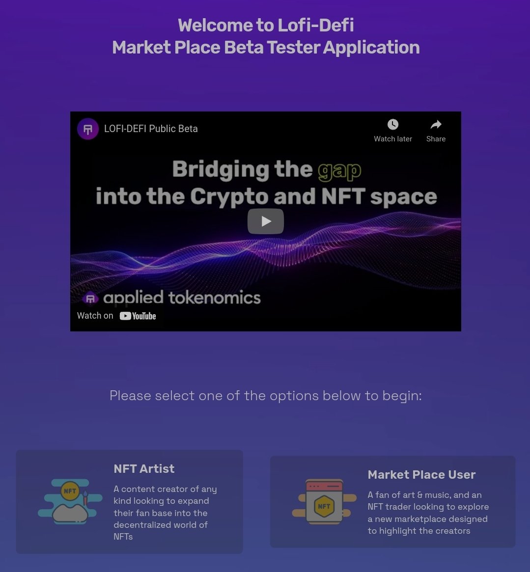 Wanna see what we're building with #LoFiDeFi platform?

Submit an application NOW and be one of our Beta Testers!

➡️ lofi-defi.com/betatest

#LOFI #Beta #Cryptos #Bitcoin #NFT #nftart #Cryptocrash