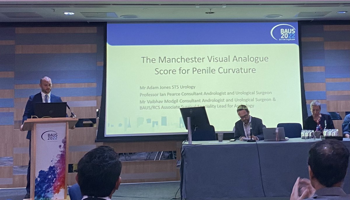 mrSinanK's tweet photo. Great proposal from Adam Jones &amp; @VaibhavModgil at BAUS dragons den to improve the clinical pathway in Peyronie’s disease #MVAS #BAUS2022 @BURSTurology https://t.co/jQOfkH3tad