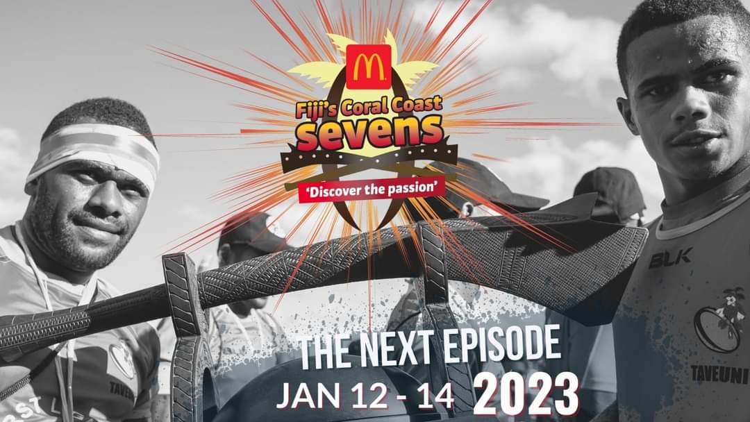 Coralcoast7s's tweet photo. Looking forward to the next episode at the McDonald's Fiji's Coral Coast Sevens. 12th to 14th January 2023. See you there
#FijisCC7s #thenextepisode #DiscoverthePassion #FijisCoralCoast7s #FijisCoralCoast https://t.co/pv4CAe34dv