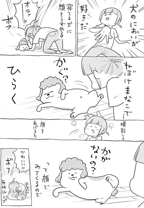 『犬と猫どっちも飼ってると』犬の腹に顔を埋めた時と、猫の時の違い https://t.co/yPm4iIjod2 @grapeejpより 