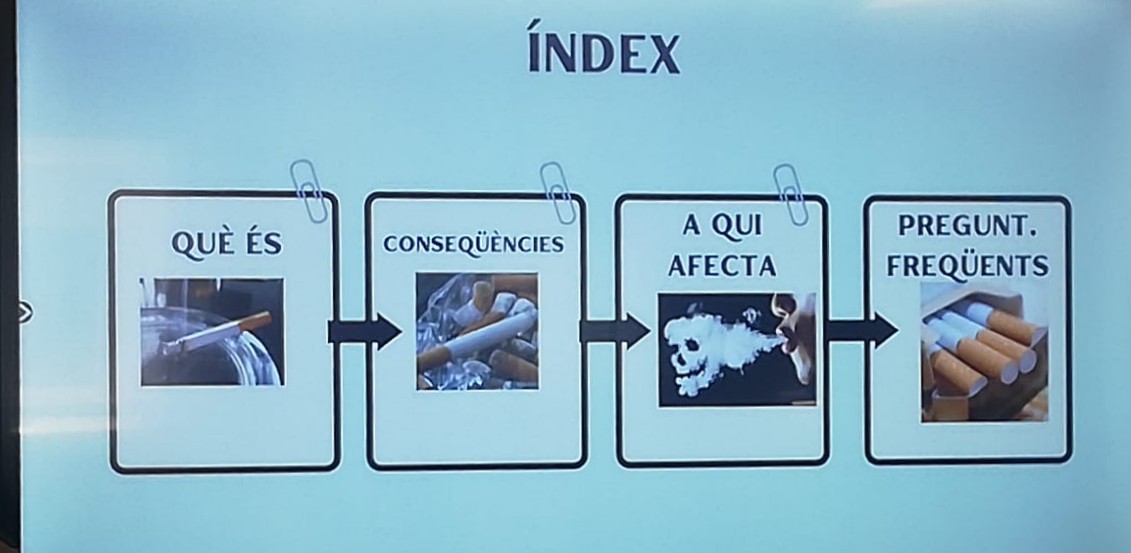Ens encanten els materials que ha preparat l'alumnat sobre el tabac <a href="/inslaserrasbd/">Institut La Serra</a> 

Al barri de la #Serra de  #Sabadell #plantemcaraaltabac

💪💪💪 Orgull pels nois i noies que procuren per a la salut del barri i dels seus companys ♥️♥️♥️