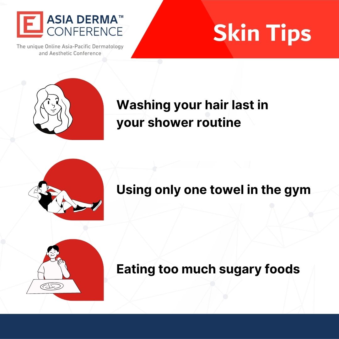AsiaDerma's tweet photo. Skin-healthy lifestyle habits are so important! Have you been making small changes to your daily routine to keep acne at bay? Scroll to find out what not to do!

#dermatology #aesthetic #skincare #skintip #acne @indexholdingkr @index_dubai @indexholdingsg @DubaiDerma @AsiaDerma https://t.co/h9jbBVBp0n