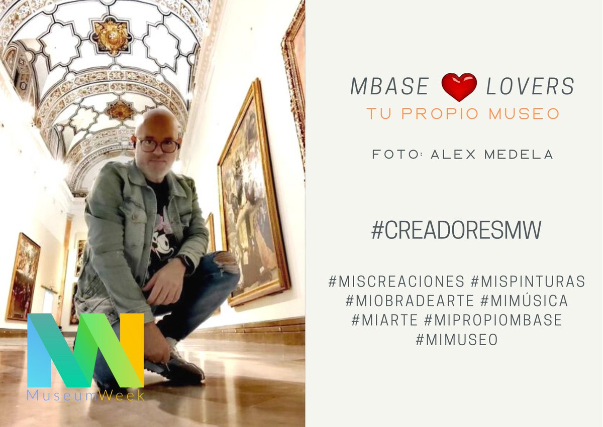 MuseoBASe's tweet photo. Hoy la @MuseumWeek nos propone poner de relieve a las #creadorasMW y #creadoresMW...
👉 La #comunidadvirtualMBASe aglutina a más de 69.000 personas en cuatro redes sociales: Facebook, Instagram, Twitter y YouTube.
😀 Y en Instagram surgió el movimiento MBASe❤️lovers. https://t.co/41b6hx00Xg