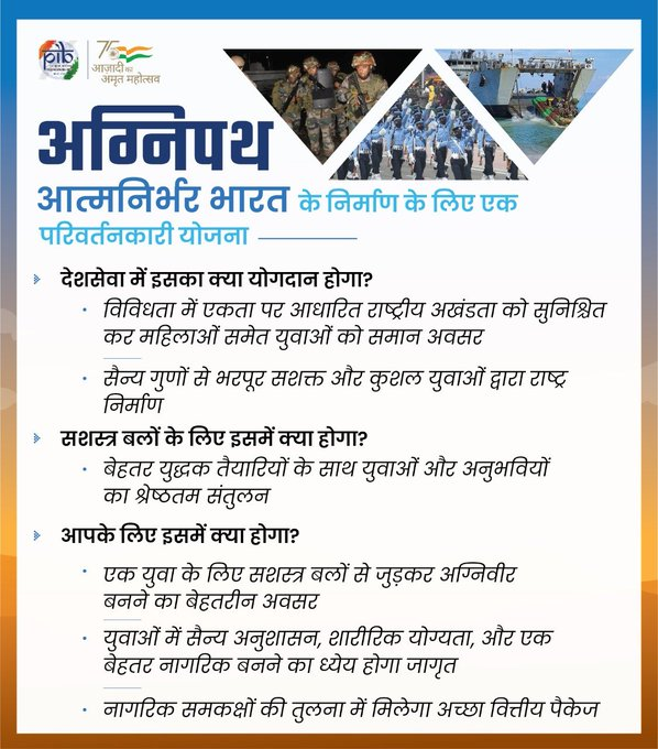 Agneepath Recruitment Scheme: सेना भर्ती में बड़ा बदलाव | चार साल के लिए मिलेगा देश सेवा का मौका | जानें नियम | शर्तें और वेतन