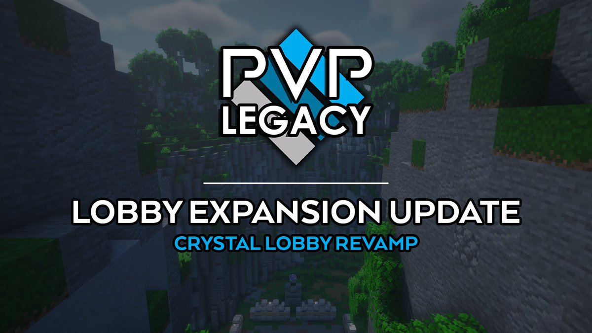 Lobby expansion incoming! More signs have been added this update to allow for more people to play at the same time! New Crystal PvP lobby has been added, including some major kit revamps, as well as some minor bug fixes!
pvplegacy.net/news