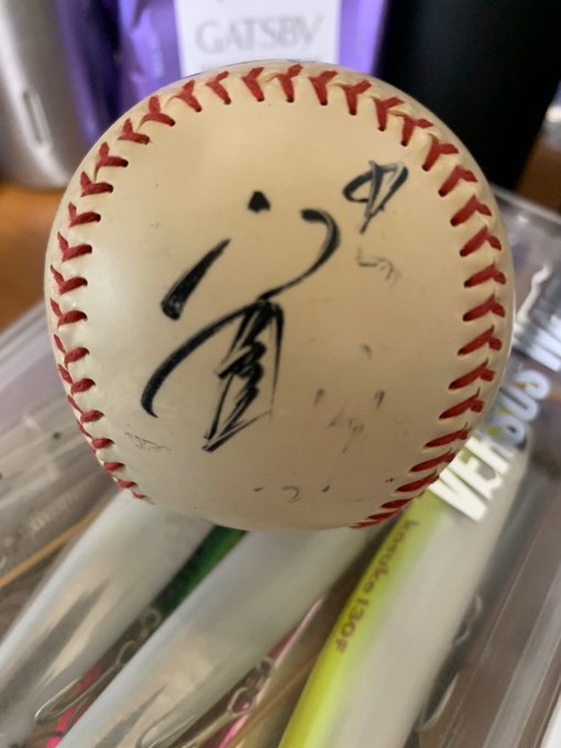 ここに素晴らしいサインボールがあるじゃろ。

これをな。

こうじゃな。 