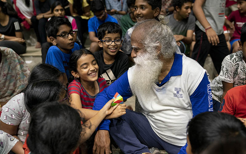 You do not have to ‘raise’ children. You have to give them space, love, and support to grow. Every human being is capable of a unique possibility. #SadhguruQuotes