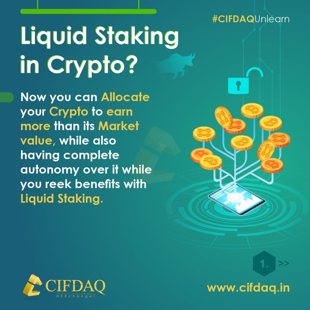 cifdaq's tweet image. What is Liquid #Staking in #Crypto?

✅ #CIFDAQUnlearn is here to educate you on Crypto

💡 Share with your Friends, Family Members, Clients &amp;amp; Investors ✔️

#CryptoMarket #cryptocurrency #DidYouKnow #BTC #CIFD #NFTs #DeFi