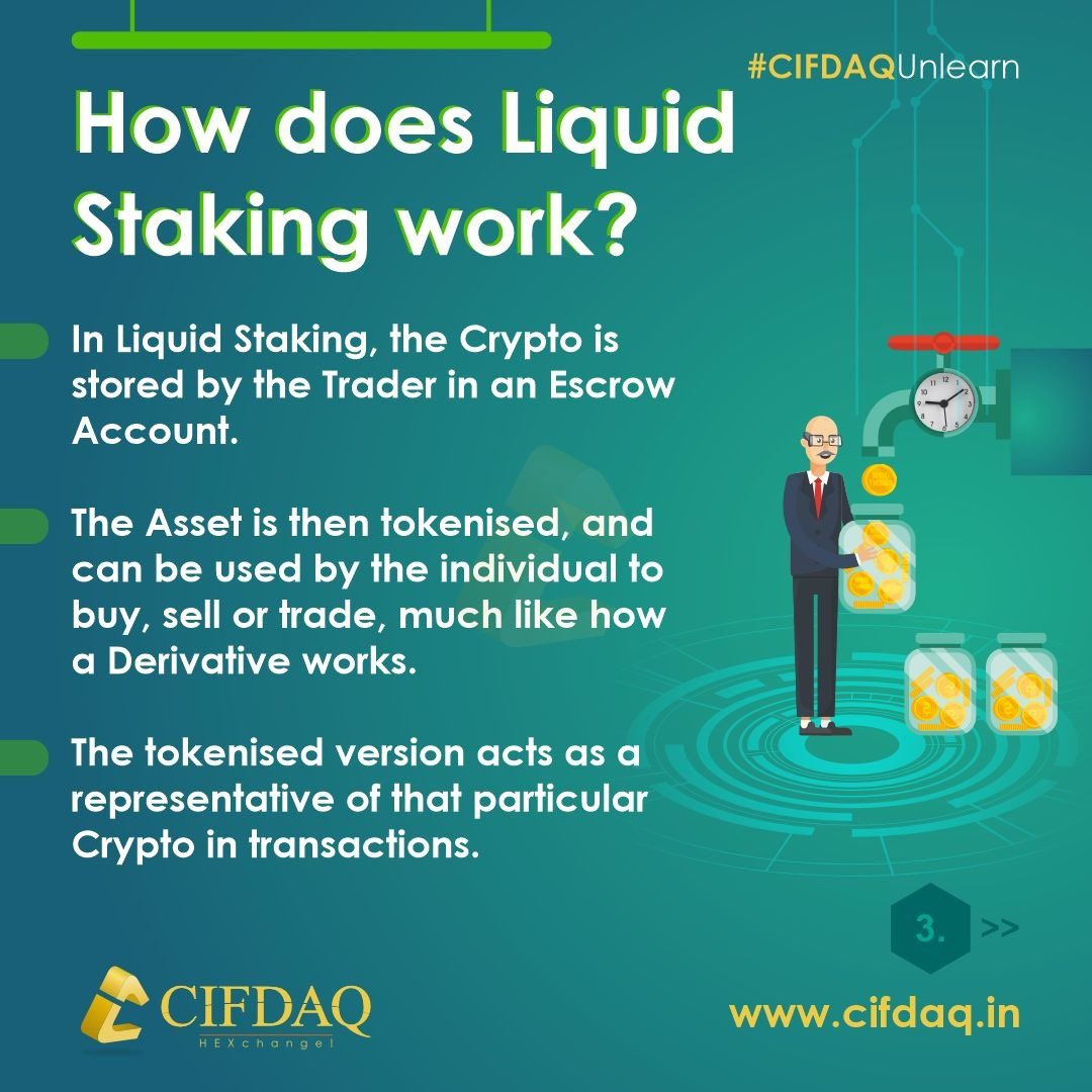 cifdaq's tweet image. What is Liquid #Staking in #Crypto?

✅ #CIFDAQUnlearn is here to educate you on Crypto

💡 Share with your Friends, Family Members, Clients &amp;amp; Investors ✔️

#CryptoMarket #cryptocurrency #DidYouKnow #BTC #CIFD #NFTs #DeFi