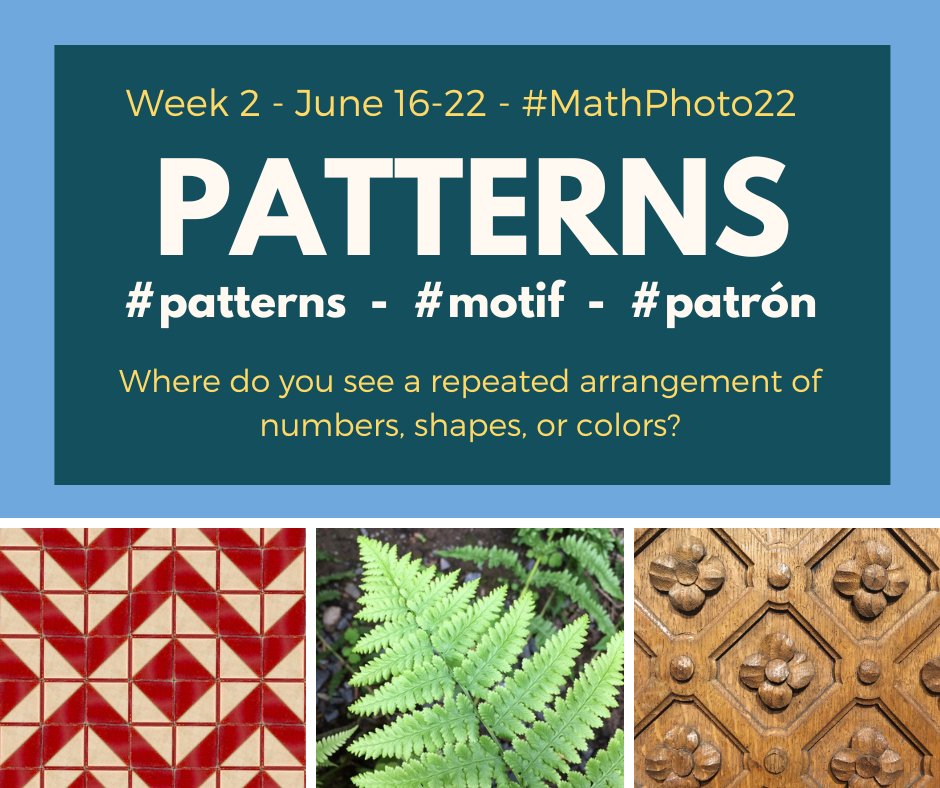 cass_lowry's tweet photo. Share your favourite #patterns for #MathPhoto22 #MTBoS #MathsTalk #MTCOZ #mathschat https://t.co/XkMuPebrg5