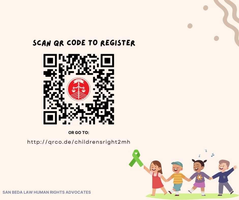 sbumendiolaLEON's tweet photo. Participants will be given their respective certificates, and will have a chance to win mental self-care packages and other available merchandise upon announcement.
Register now: https://t.co/3nUDDhqdKj
#ChildrensRight #MentalHealth #HumanRights https://t.co/0gTpVwo2NX