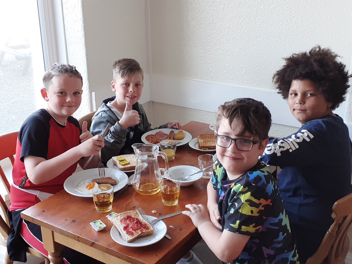 All is well with Class 5CH in Borth. The children have enjoyed their cooked breakfast. Another busy day ahead learning about renewable energy.