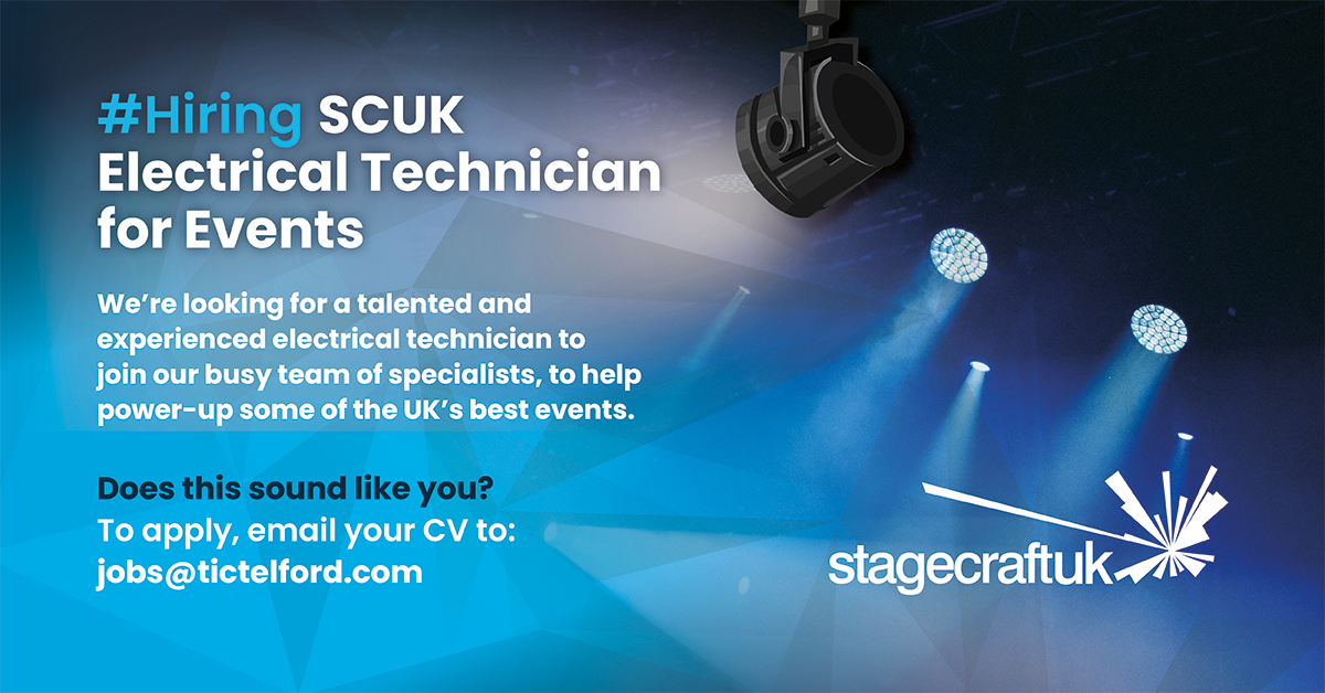 Our team is growing again! So we're #hiring for a talented electrical technician who would like to work in the fast-paced and busy world of events. If you're interested...take a look below! ⬇️ #events #telford #electricaljobs
