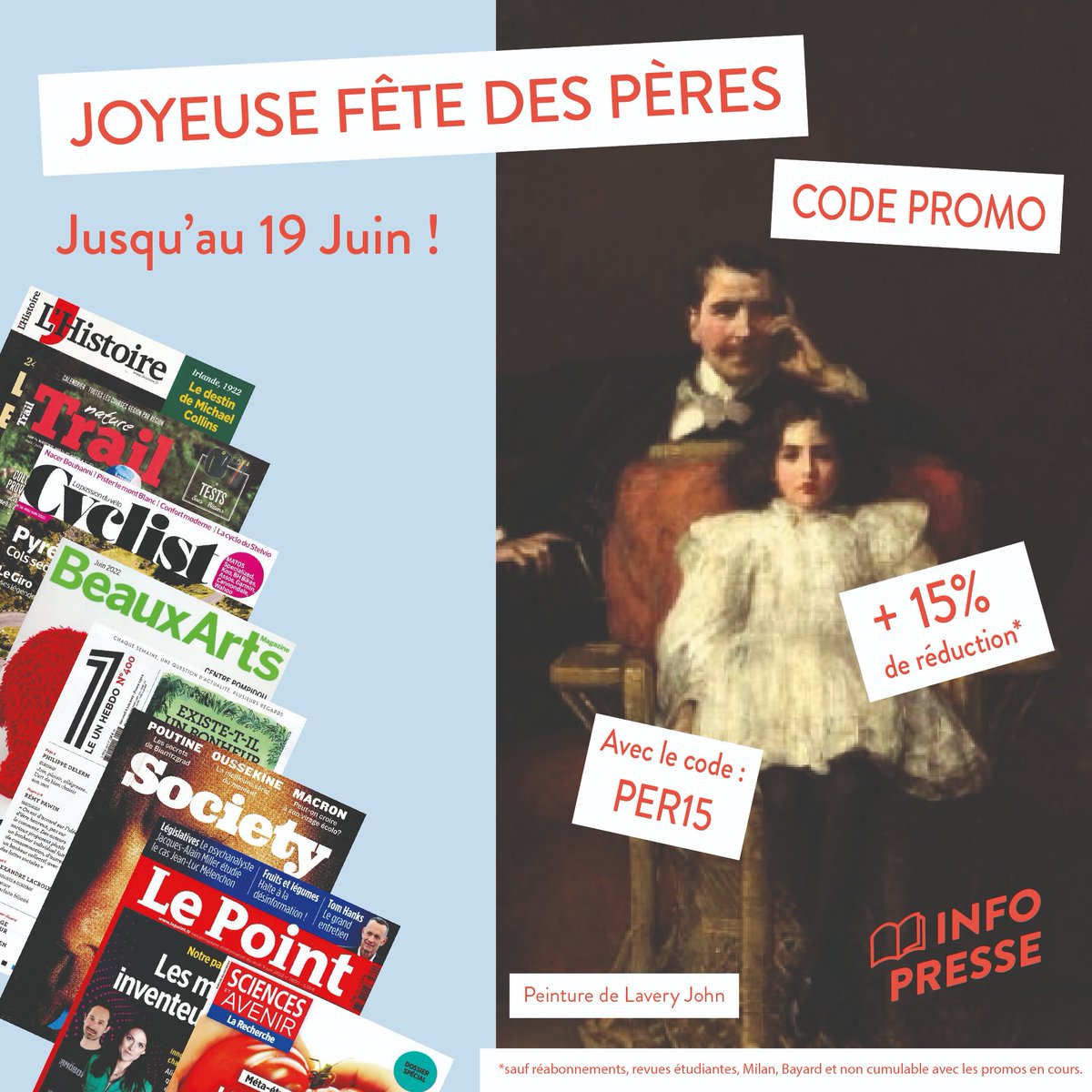 #FeteDesPeres OFFREZ LUI UN ABONNEMENT MAGAZINE VERSION PAPIER !
info-presse.fr