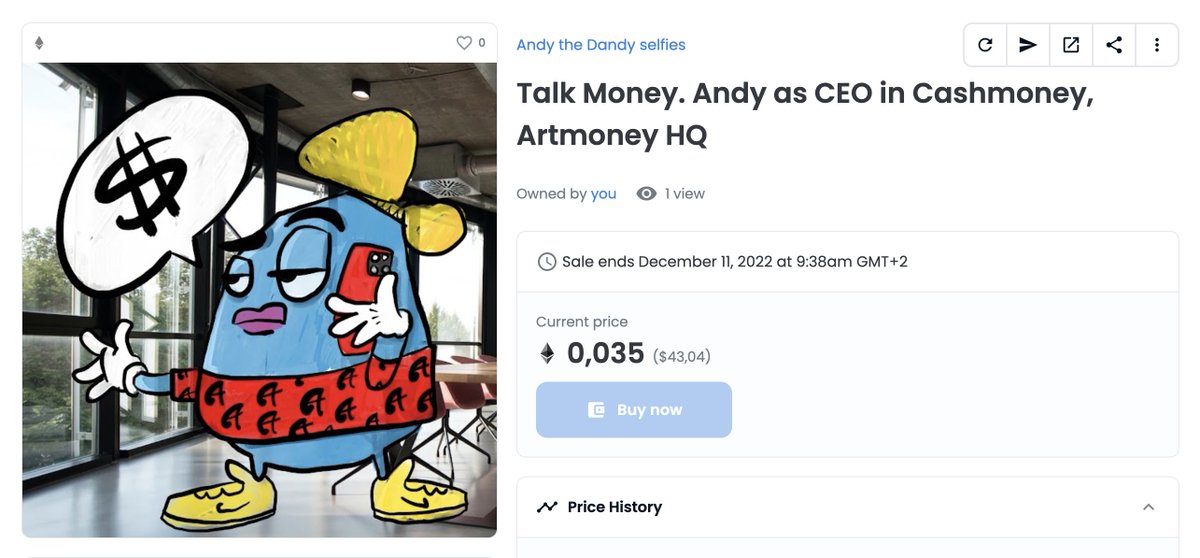 Andy_dandy_off's tweet photo. A phot of me as CEO of CMAM. 
I talk money.’ Money for collabs, money for my team, money for advertising, money for rights, contracts, security, nft’s. Anything money oriented. I talk it. 

#nft #money #art #cartoon 

https://t.co/vXplPItCsl https://t.co/fOAQ31K78m