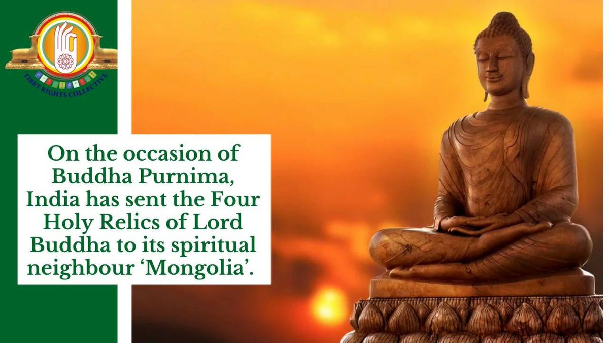 TibetCollective's tweet photo. #TRCExplains #Kapilavastu Relics, the four holy Lord #Buddha relics that have been taken to #Mongolia from #India for an 11-day exposition to coincide with Mongolian #BudhhaPurnima celebrations. @NetTibet @DalaiLama https://t.co/wn0gGYLLbb