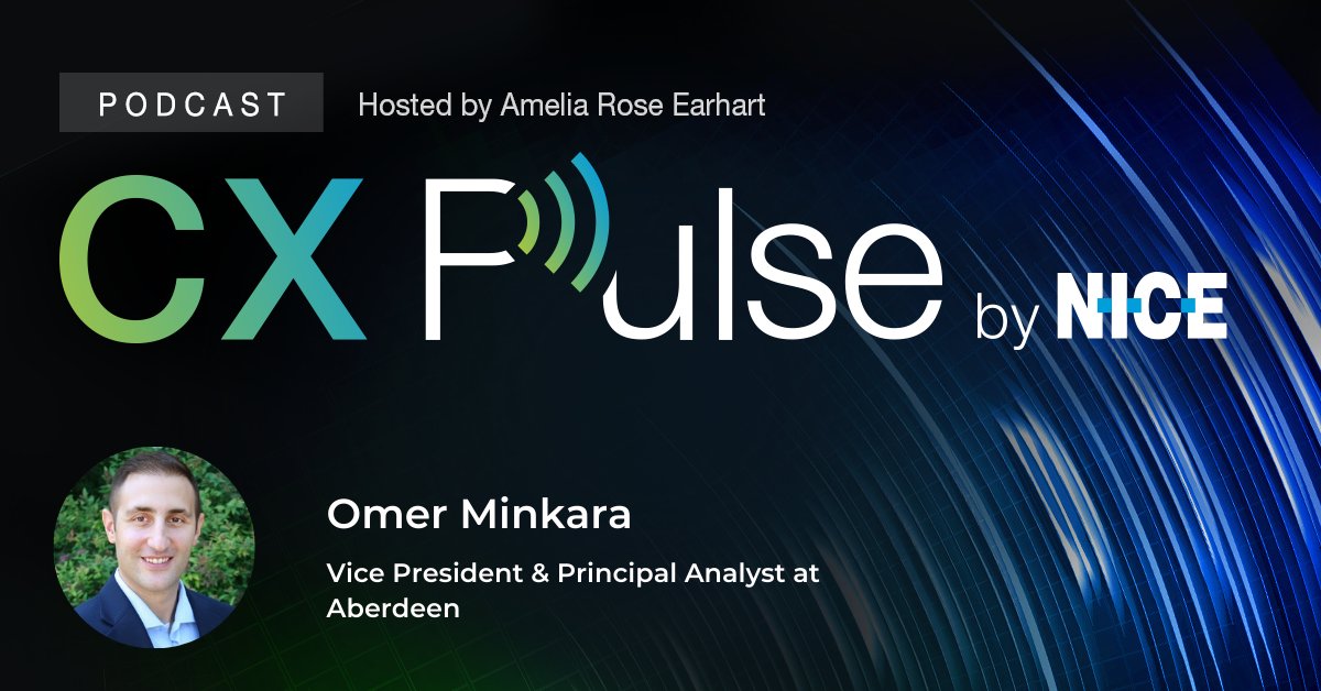 Join <a href="/omerminkara/">Omer Minkara</a>, VP &amp; Principal Analyst at <a href="/AberdeenSR/">Aberdeen Strategy & Research</a>, on the #CXPulse podcast for a conversation about how businesses can empower their people to deliver top-notch service in an ever-changing and complex environment &gt;&gt; okt.to/mgAdXM

#CX #CustomerExperience