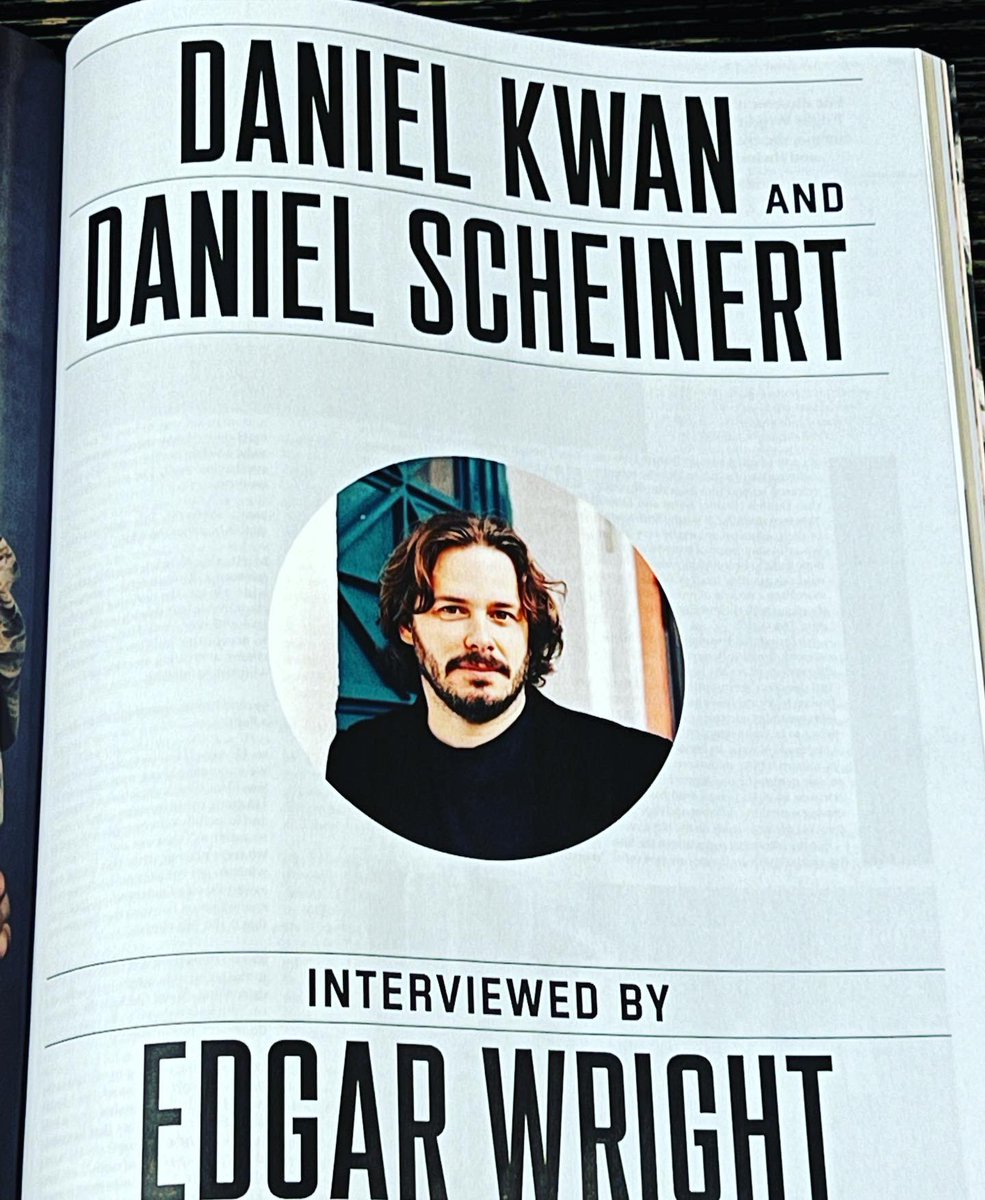 edgarwright's tweet image. Am honoured to have written a piece for the 90th anniversary edition of @SightSoundmag alongside many great film writers and contributors. If you get a copy (and you must) please enjoy my talk with @Daniels about their amazing film #everythingeverywhereallatonce￼ and much more…