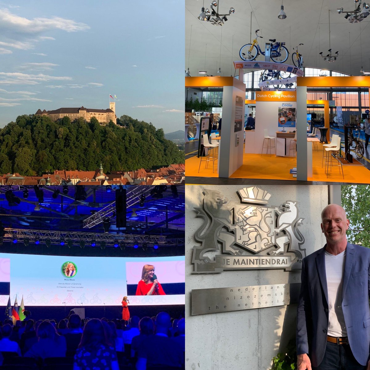 Velo-city, het grootste internationale fiets congres in de wereld. <a href="/VelocitySeries/">Velo-city Conference</a> #ljubjana #Slovenia