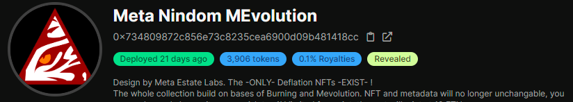 pinper_burning's tweet photo. Hi, Ninjas...

We reduce the royalty fee from 9.5% to 0.1% on OPENSEA and X2Y2.. https://t.co/WzxS24w9XN
