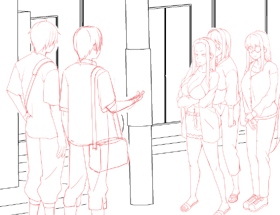 この後この方々は……
わかりますよね?

ってか人多くて描くの大変… 