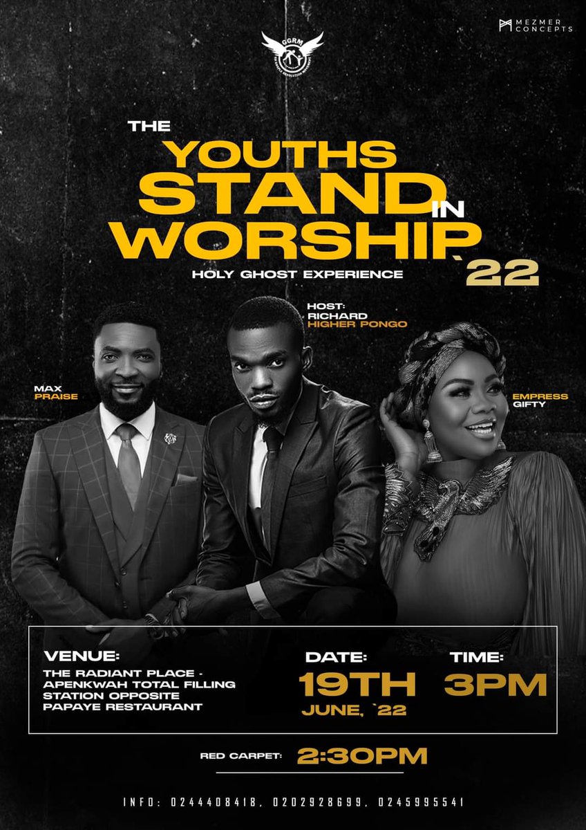 Gospelxyz's tweet photo. #ThisSunday is "The Youths Stand in Worship 22" by Min. Richard Higher Pongo

#Anticipate👀 19th June 22

#GospelXYZ #Blog #EventSlate #events https://t.co/XbLxSWjXV6