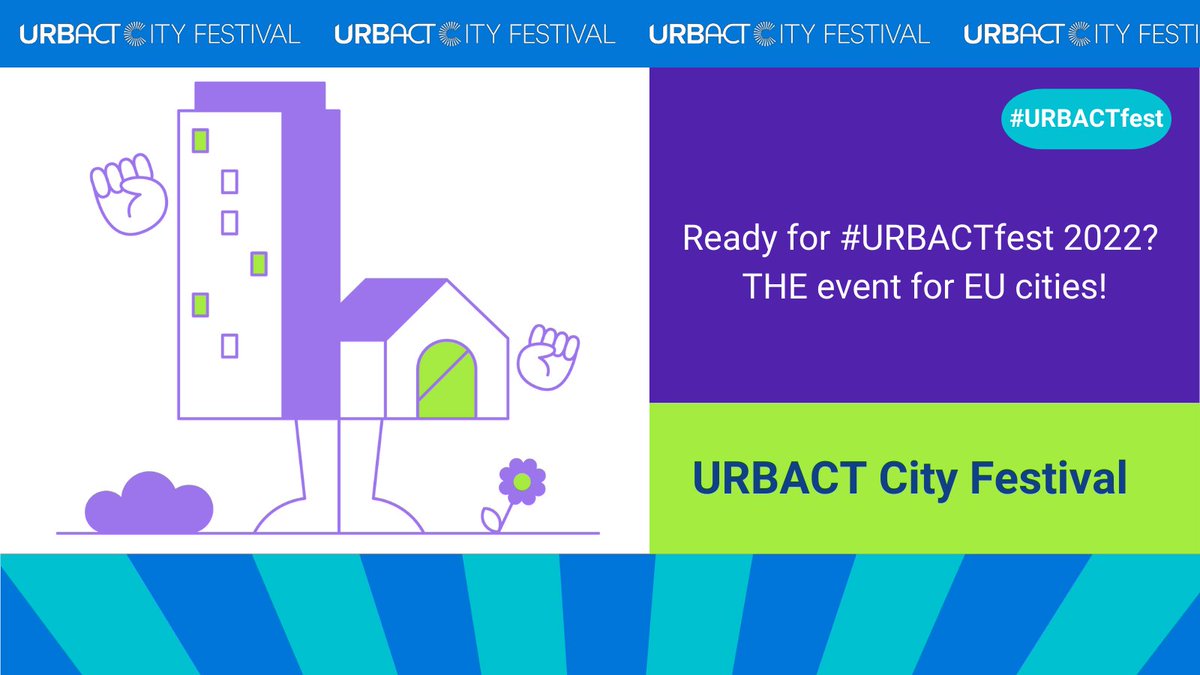URBACT's tweet photo. It’s happening, folks! We’re kicking off #URBACTfest 2022 today, we’ll be starting shortly…
In the meantime, check out the full event programme: https://t.co/YpOzGCrVwt
And see the sessions which you can follow online via livestream: https://t.co/2h0fsdacRn https://t.co/EYQrnlTIPH