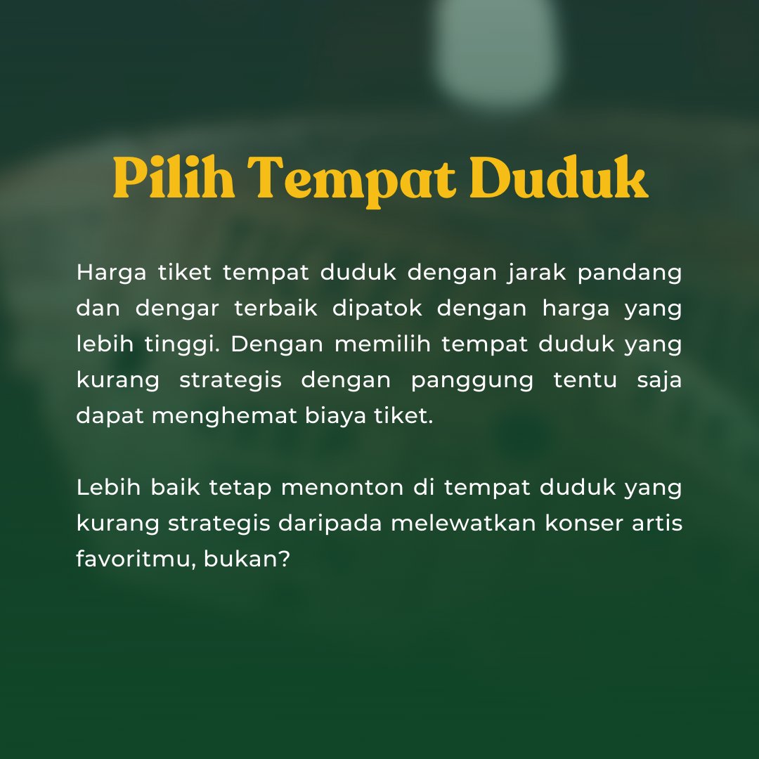 bdgphilofficial's tweet image. Nonton konser merupakan kegiatan yang cukup wajib dilakukan untuk para penikmat musik. Saat ini konser musik mulai kembali banyak bermunculan. Mau nonton semuanya tapi anggaran dananya terbatas, duh, jadi bingung yaa 😅

#tipshemat
