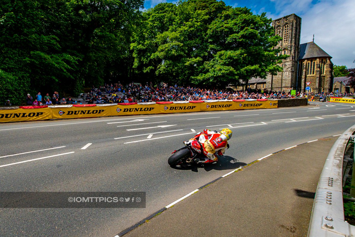 iomttpics's tweet image. The remote camera I put out at Braddan for the Senior was a bit hit and miss, I think I was a bit too far away for the signal to always reach the camera.  Happy with this one of Nathan Harrison on his way to a top 10 finish in his first TT @Nathanharrisony @quaysideracing