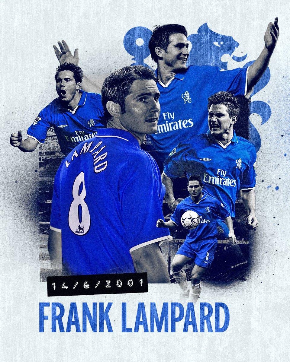 We signed Frank Lampard #OnThisDay in 2001! 💙