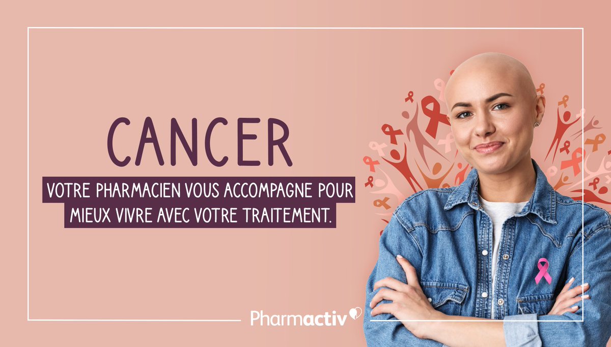 Pharmactiv's tweet photo. Les #pharmaciens #Pharmactiv, avec l'expertise de ses laboratoires partenaires, apportent au quotidien tout leur soutien aux personnes atteintes de #cancer pour améliorer leur qualité de vie. Pour savoir comment, lisez ce #Thread 👇 https://t.co/uxsjRGkJfM