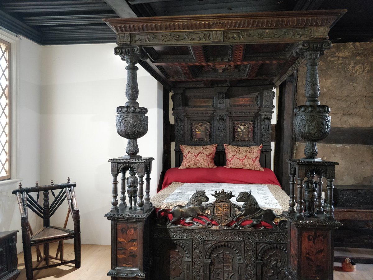 OrdsallHall's tweet photo. We've recently adjusted the barriers in our Star Chamber so that you can get a closer look at the incredible Radclyffe Bed and to give you more room to try on some armour!

What do you think?

#handsonmuseum #interactivemuseum #starchamber #ordsallhall https://t.co/VekuGa4Vlx