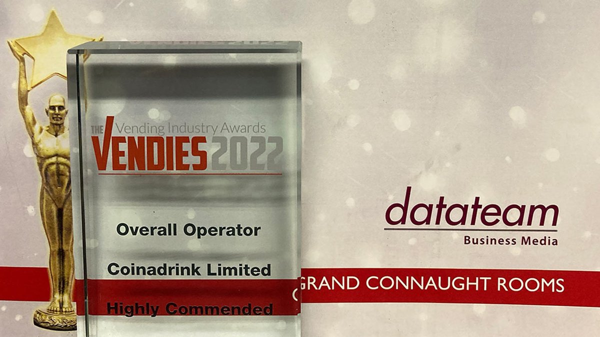 coinadrink's tweet image. We were highly commended as a &quot;Best Overall Operator&quot; at @the_vendies awards last week. We were also very proud to collect the &quot;Outstanding Contribution to Vending&quot; award on behalf of our late MD Roger Williams ❤️

coin-a-drink.co.uk

#thevendies #vendingoperator #vending