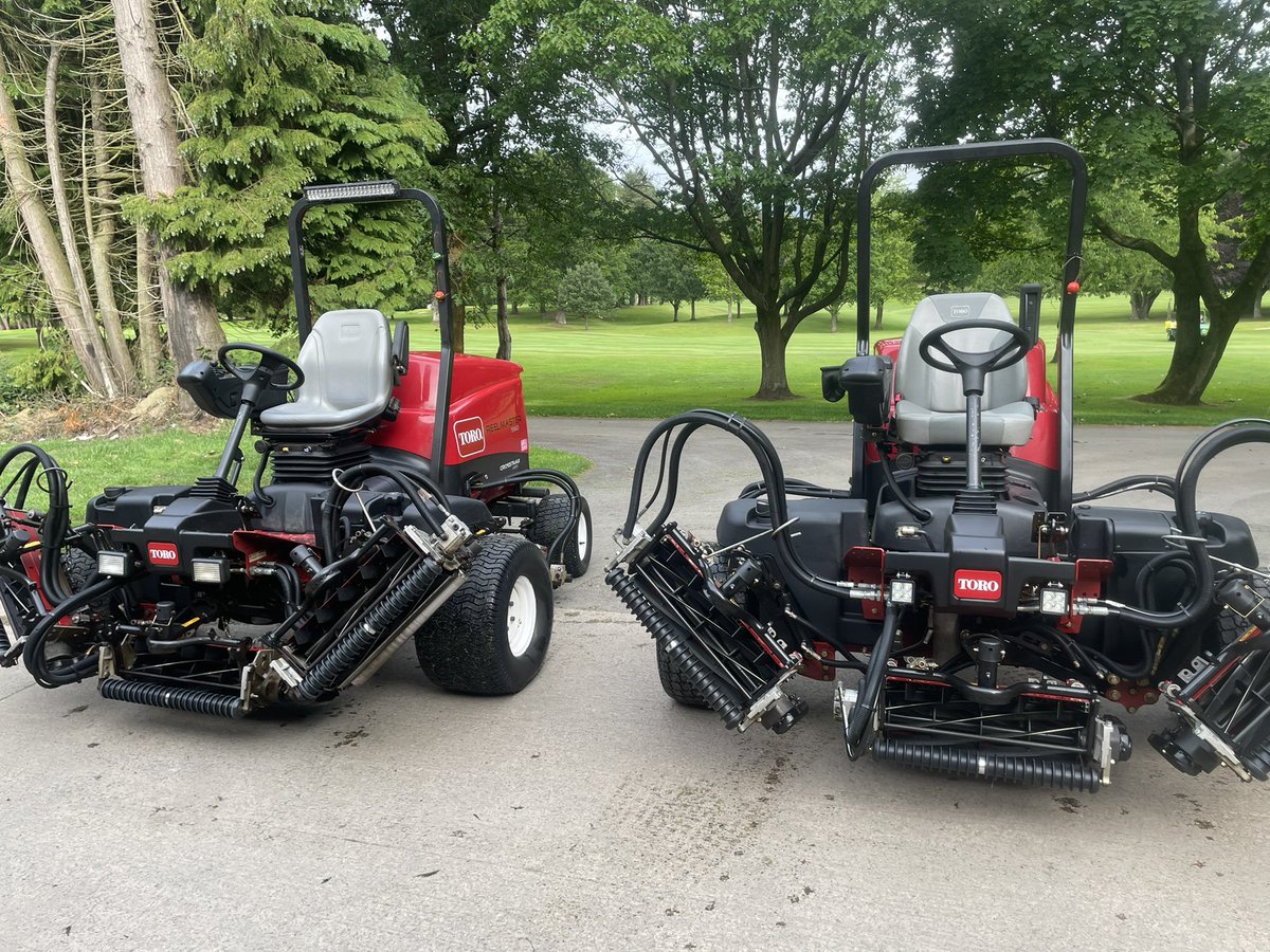 Fairway mowers <a href="/BelvoirParkGolf/">Belvoir Park GC</a> one with 2400 hrs and the other with 155hrs. Combination of staff that take care of them <a href="/billytheglenman/">william smith</a> , support from the club @BMcD1776 and a  top mechanic <a href="/walker4071/">Ian Walker</a> and a great mower <a href="/TheToroCompany/">Toro</a> <a href="/BIGGALtd/">British & International Golf Greenkeepers Assn.</a> <a href="/SwanGolfDesigns/">Swan Golf Designs</a>