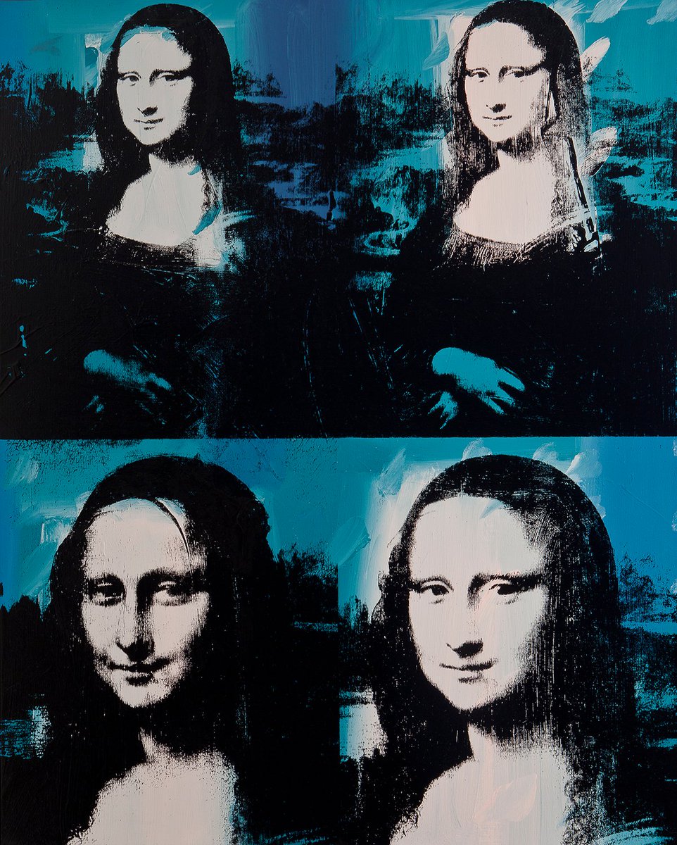 Mona Lisa Four Times, 1978 #warhol #popart wikiart.org/en/andy-warhol…
