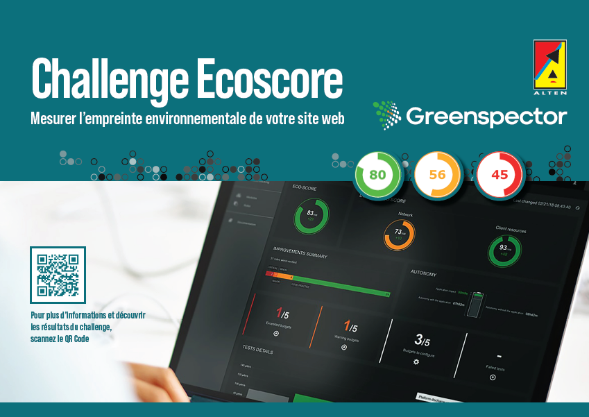 Green_spector's tweet photo. À l'occasion de la #JFTL 2022, participez au challenge de sobriété #numérique proposé par @Green_spector et @alten_france et mesurez l'empreinte environnementale de votre site #web ! 🌍➡https://t.co/ap7zC366bT https://t.co/5Oo42xxERE