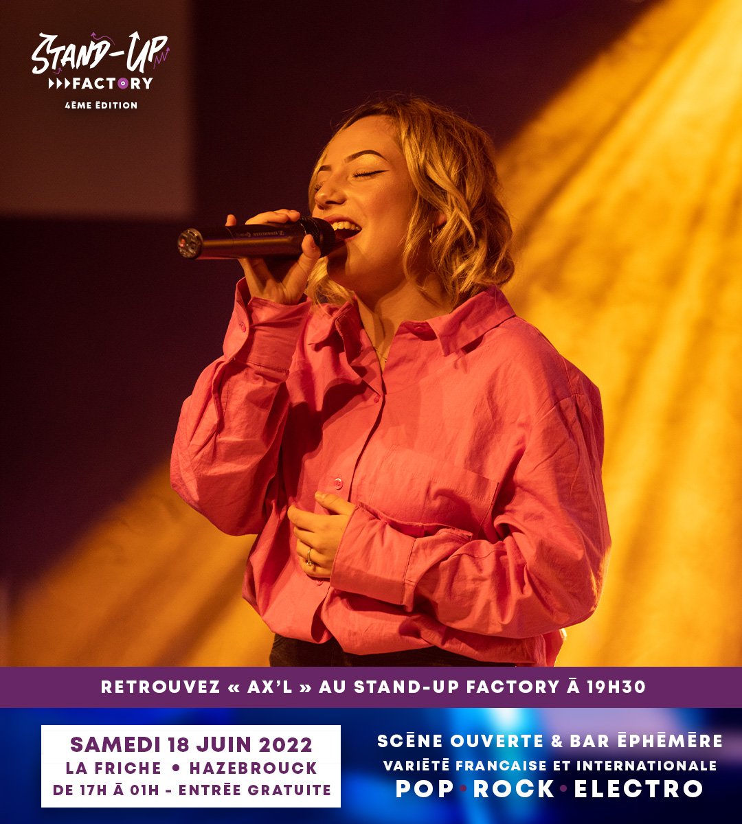 AxLGrstOff's tweet photo. https://t.co/OBFBNQN5K3
RDV à la Friche Hazebrouck  @HazebrouckVille de 17H00 à 01H00 mon passage sur scène est prévu vers 19h30 !!!

#Axl #standup #standupfactory #musique #concert #artiste #pop #rock #electro #dj #rap #variété #Hazebrouck #HazebroucMaVille #bar  #event https://t.co/TLnDpB0OVS
