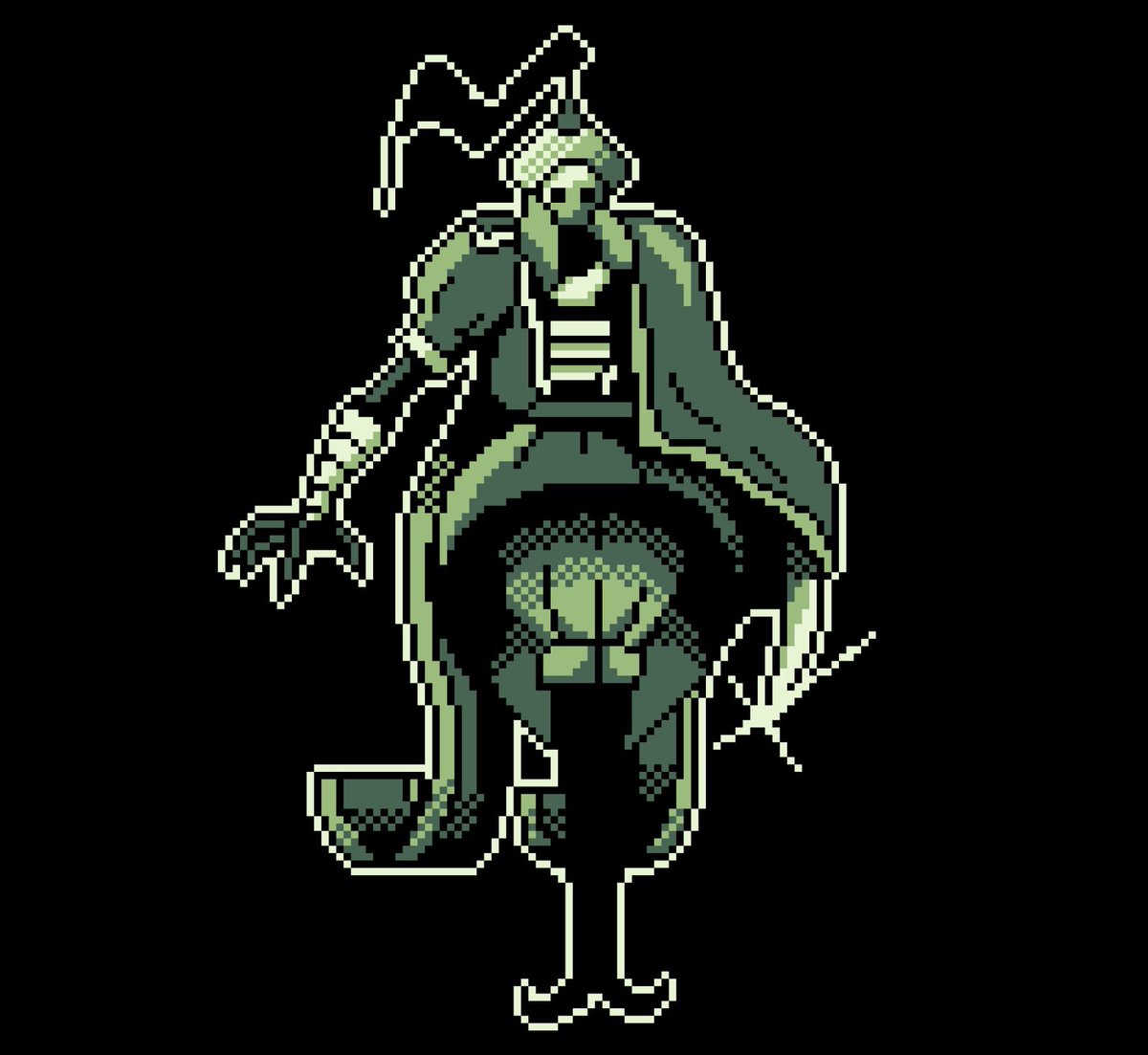Doenerboi's tweet photo. Had a lot of fun yesterday, bringing this dude from sketch to sprite form.
There is more to him than meets the eye 😏
#pixelart #ODDPUNCH https://t.co/9TpDvojjjs