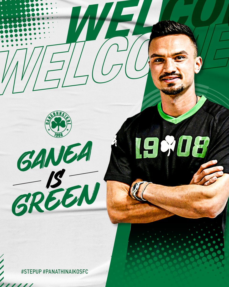 paofc_'s tweet photo. ✍️Cristian Ganea is Green ☘️
➡️https://t.co/GBig7kCfaR
#Panathinaikos #PAOFC2022_23 #StepUp #Transfers https://t.co/0smtrTaeFj