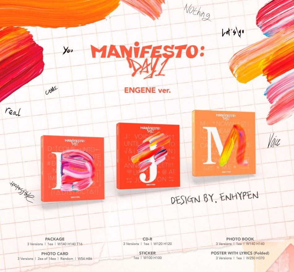 KPOPSWEETSHOP's tweet photo. PH GO WTS LFB

FAST ETA FAST ETA FAST ETA

ENHYPEN ‘MANIFESTO : DAY 1’ 3RD MINI ALBUM

ENGENE VER :
Weverse 
- 700
- SET - 2090
Supplier (No pob)
- 630
- SET - 1800

REGULAR VER
Weverse 
- 899
- SET - 2690
Supplier
- 830
- SET - 2400

Dop - July 14 (Dp 300 by June 18) https://t.co/9ff2hR0Hya