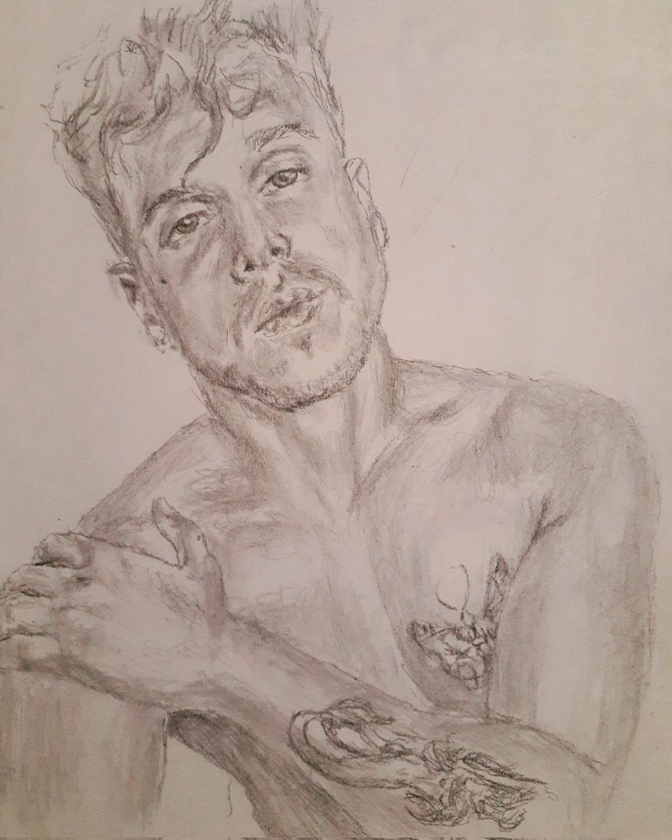 ArtistKinky's tweet photo. Hace unos dias pude dibujar al guapo de @Pabsshows !! Su contenido es lo más! Y su Onlyfans no tiene desperdicio!

#kinkyart #nudeportrait #nudeman #beautifulman #sexyman #graphite #gayart #hotman https://t.co/LCmR7epoMw