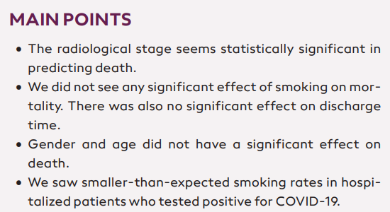 ➡️ORIGINAL ARTICLE

Chest Image Staging and Prevalence of Current Smoking Among Hospitalized COVID-19 Patients in Turkey

by Eroğlu et al.

🔗entupdates.com/en/chest-image…